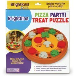 Brightkins Pizza Party! Treat Puzzle Dog Toy 14 Brightkins Pizza Party! Treat Puzzle Dog Toy -Pet Dog Toys 930086 PT5. AC SS1800 V1698766050