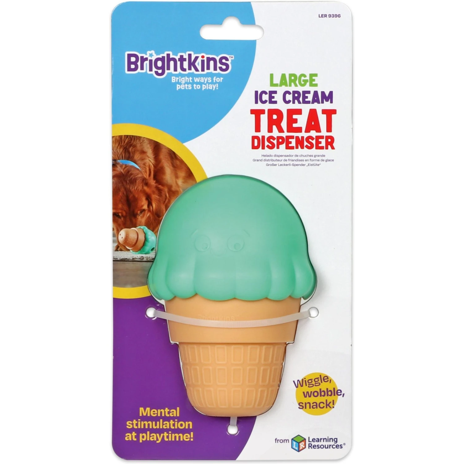 Brightkins Large Ice Cream Treat Dispenser Dog Toy 8 Brightkins Large Ice Cream Treat Dispenser Dog Toy - Image 6