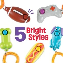 Brightkins Smarty Pooch! Training Clicker Football Dog Toy -Pet Dog Toys 930198 PT5. AC SS1800 V1698766048