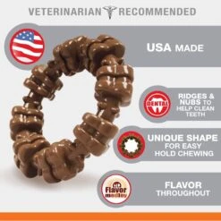 Petstages Dogwood Tough Dog Chew Toy & Nylabone Power Chew Textured Dog Chew Ring Toy Flavor Medley -Pet Dog Toys 933430 PT7. AC SS1800 V1692303789