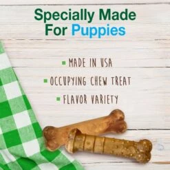 N-Bone Puppy Teething Sticks Chicken Flavor Dog Treats & Nylabone Healthy Edibles Bacon, Roast Beef, & Turkey Puppy Starter Kit Dog Treats -Pet Dog Toys 933582 PT7. AC SS1800 V1692304950