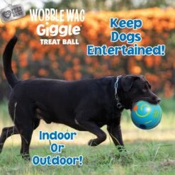 Wobble Wag Giggle Treat Dispensing Squeaky Ball Dog Toy, Blue 15 Wobble Wag Giggle Treat Dispensing Squeaky Ball Dog Toy, Blue -Pet Dog Toys 939670 PT5. AC SS1800 V1692635418