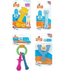 Nylabone Puppy Chew Chicken & Bacon Dog Chew Toys Bundle, X-Small 17 Nylabone Puppy Chew Chicken & Bacon Dog Chew Toys Bundle, X-Small -Pet Dog Toys 939726 PT7. AC SS1800 V1692279492