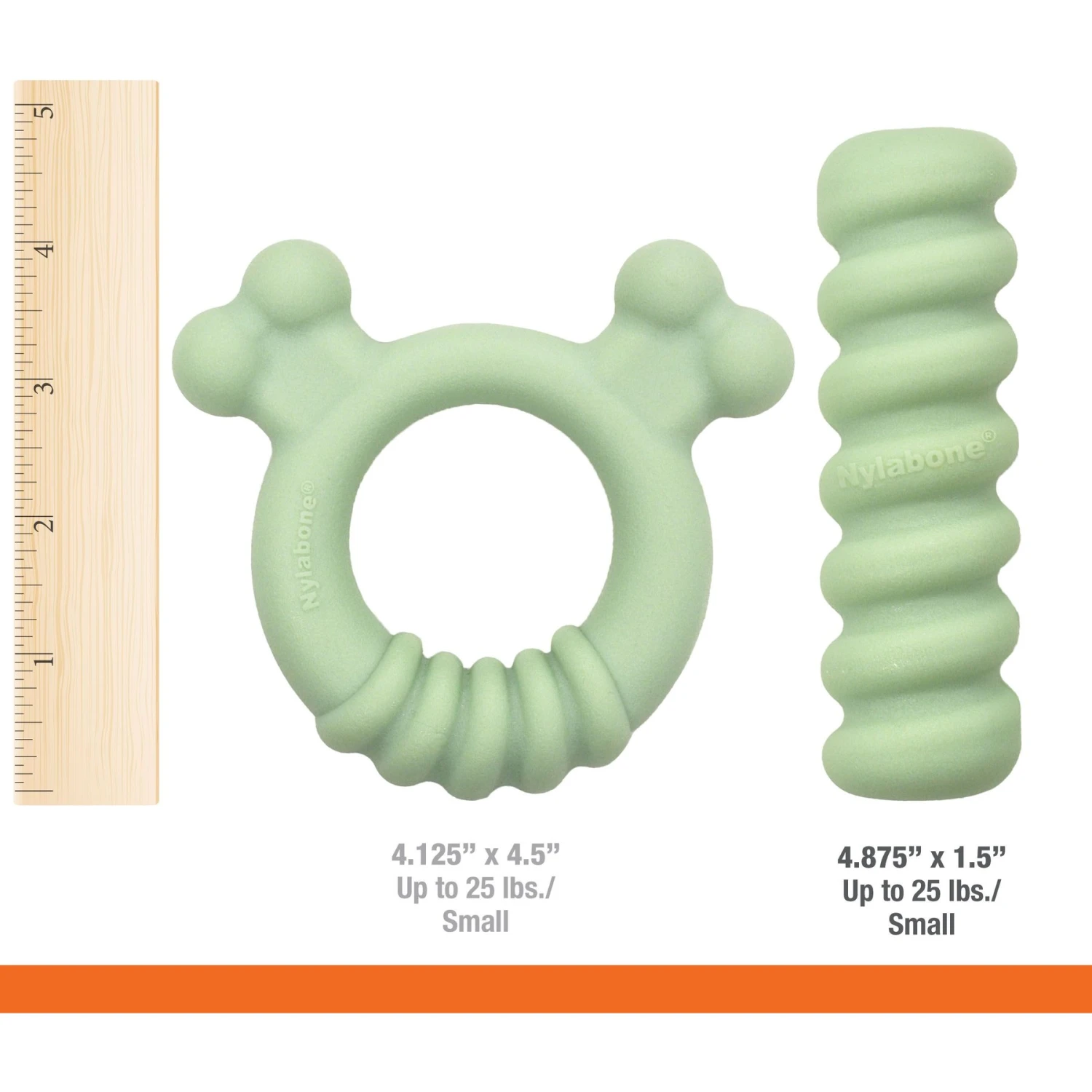 Nylabone Teething Ring Puppy Chew Toy, Green 6 Nylabone Teething Ring Puppy Chew Toy, Green - Image 4