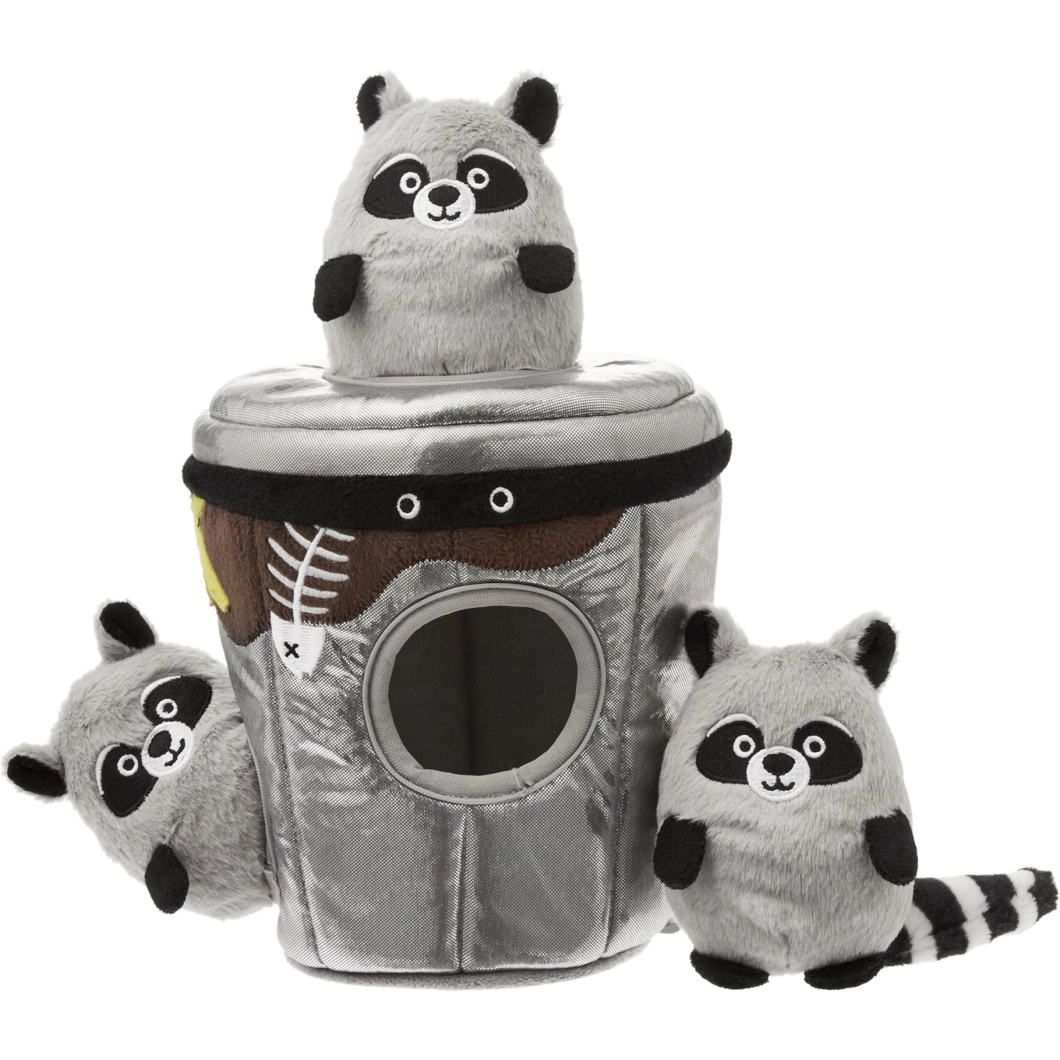 Frisco Volcano Hide & Seek Puzzle Plush Squeaky Dog Toy & Frisco Trash Can & Raccoons Hide & Seek Puzzle Plush Squeaky Dog Toy 8 Frisco Volcano Hide & Seek Puzzle Plush Squeaky Dog Toy & Frisco Trash Can & Raccoons Hide & Seek Puzzle Plush Squeaky Dog Toy - Image 6