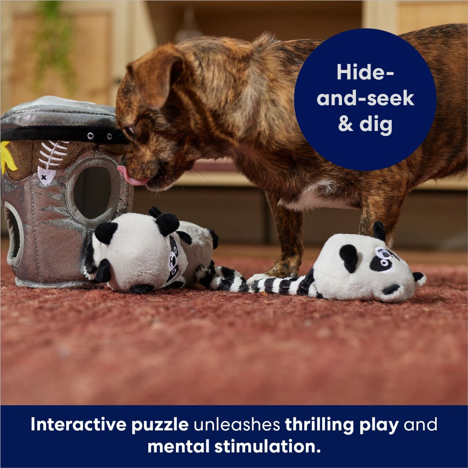 Frisco Volcano Hide & Seek Puzzle Plush Squeaky Dog Toy & Frisco Trash Can & Raccoons Hide & Seek Puzzle Plush Squeaky Dog Toy 11 Frisco Volcano Hide & Seek Puzzle Plush Squeaky Dog Toy & Frisco Trash Can & Raccoons Hide & Seek Puzzle Plush Squeaky Dog Toy - Image 9